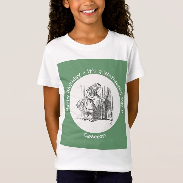 Camiseta Alicia en el cumpleaños de la tierra de las maravi (Anverso)