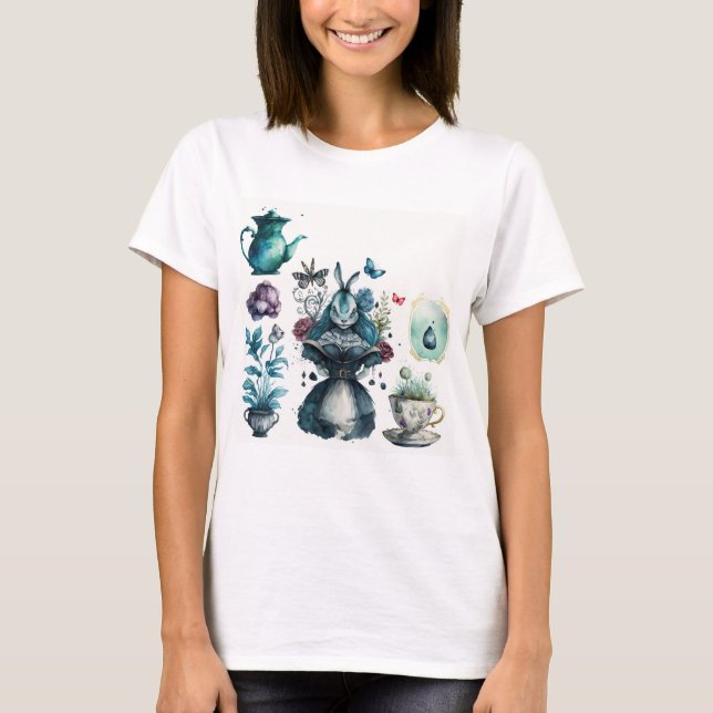 Camiseta Alicia en el mundo de las maravillas (Anverso)