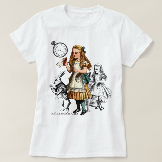 Camiseta Alicia en el país de las maravillas (Diseño del anverso)