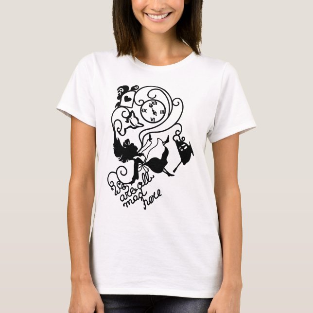 Camiseta Alicia en el país de las maravillas. ilustracion d (Anverso)