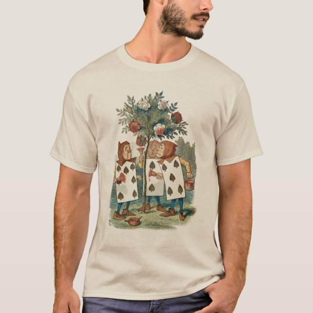 Camiseta Alicia en el país de las maravillas jugando a los  (Anverso)