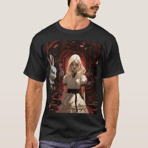 Camiseta Alicia en el país de las maravillas, oscuro y surr