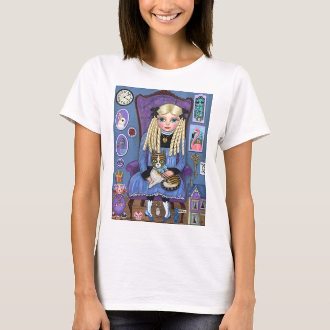 Camiseta Alicia en el país de las maravillas y el cuento de (Anverso)