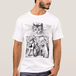 Camiseta Alicia en la reina del gato de Cheshire del país