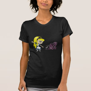 Camiseta Alicia en negro del país de las maravillas