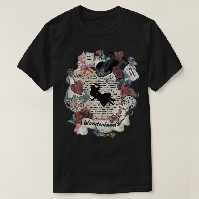 Camiseta Alicia, Fiesta de elementos de la tierra de las ma (Diseño del anverso)