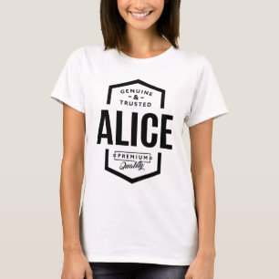 Camiseta Alicia Nombre personalizado Cumpleaños