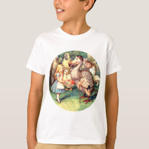 Camiseta Alicia resuelve el pájaro del Dodo en la raza del
