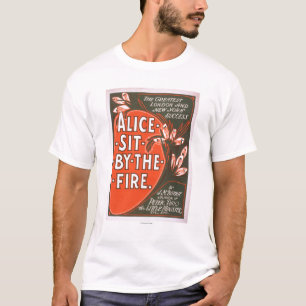 Camiseta Alicia se sienta por el poster del juego de gran