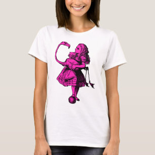 Camiseta Alicia y el flamenco entintaron el terraplén