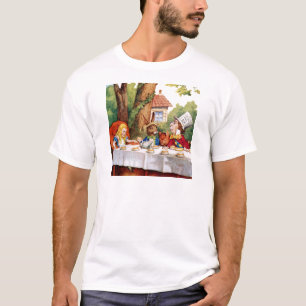 Camiseta Alicia y la fiesta del té del sombrerero enojado