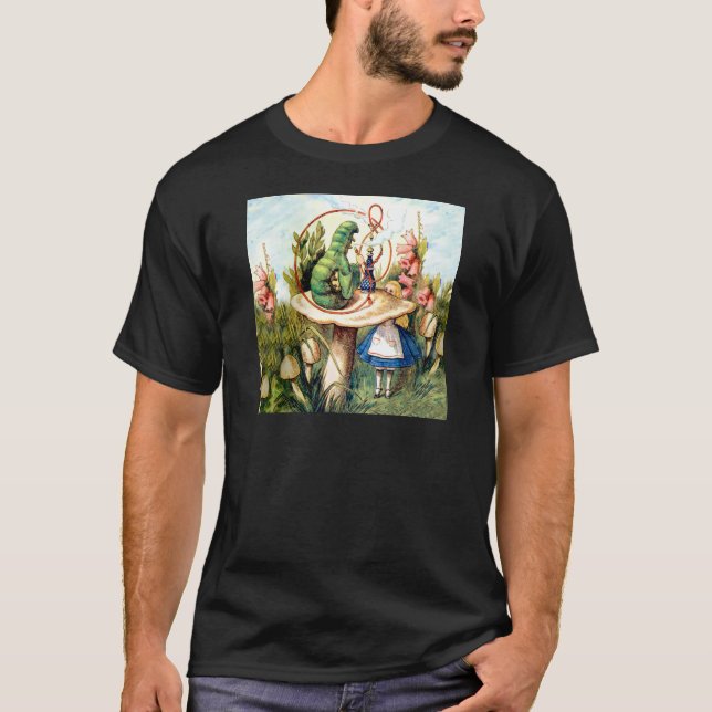 Camiseta Alicia y la oruga en el país de las maravillas (Anverso)