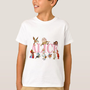 Camiseta Alicia y país de las maravillas y amigos