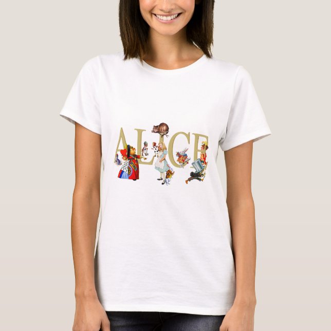 Camiseta Alicia y país de las maravillas y amigos (Anverso)
