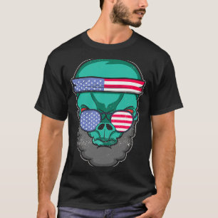 Camiseta Alien Abraham Lincoln USA Patriótico 4 de julio