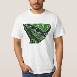 Camiseta Alien abstrato espeluznante