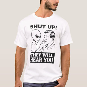 Camiseta Alien advierte a los humanos