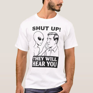 Camiseta Alien advierte a los humanos
