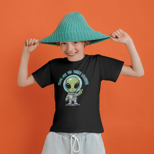 Camiseta Alien amable me lleva a su Personalizado líder