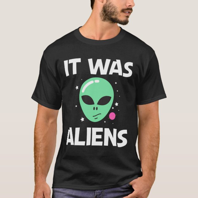 Camiseta Alien Art Green Head Galaxia Espacio Exterior (Anverso)