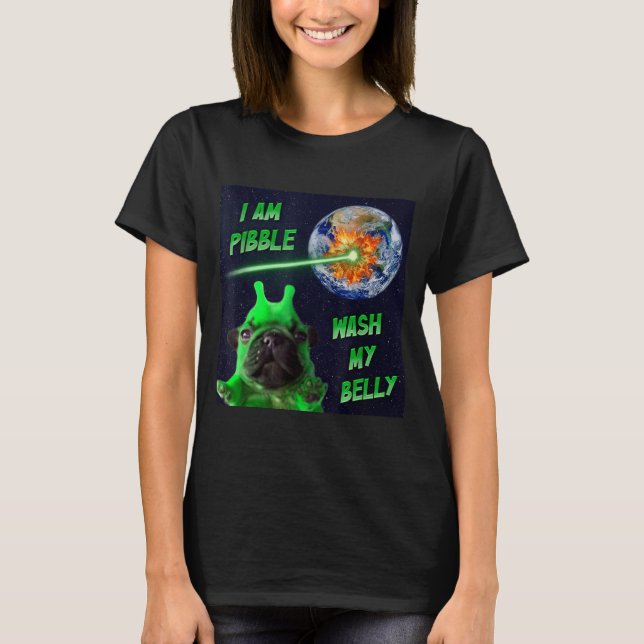 Camiseta Alien Bble Funny Brainrot Dog Meme Space I Am Bble (Anverso)