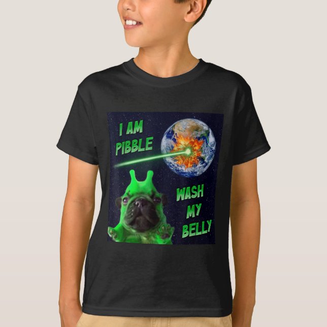 Camiseta Alien Bble Funny Brainrot Dog Meme Space I Am Bble (Anverso)