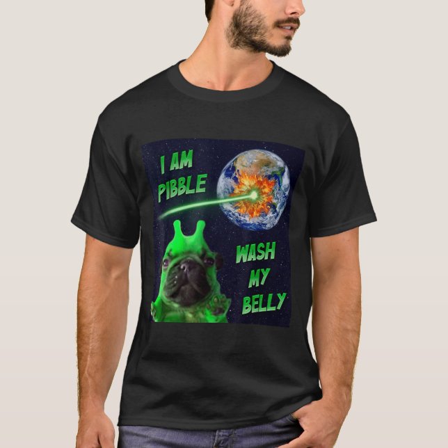 Camiseta Alien Bble Funny Brainrot Dog Meme Space I Am Bble (Anverso)
