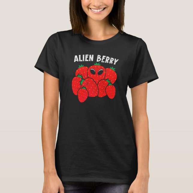 Camiseta Alien Berry Fresa  Fresa Extraterrestre (Anverso)