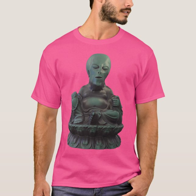 Camiseta Alien Buddha Ufo (Anverso)