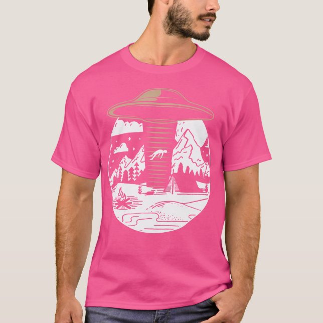 Camiseta Alien Camping Alien Ufo Space (Anverso)