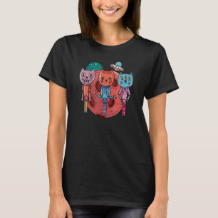 Camiseta Alien Cat Funny Kitten Mascota Extraterrestre Anim