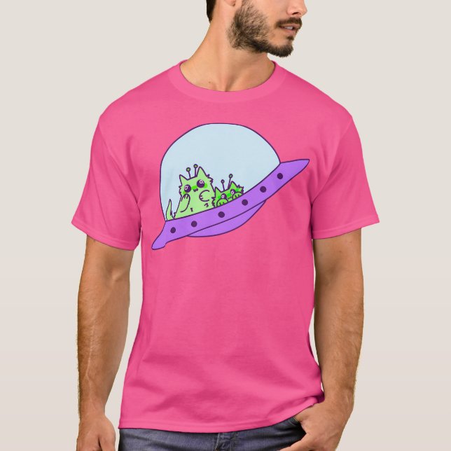 Camiseta Alien Cats (Anverso)