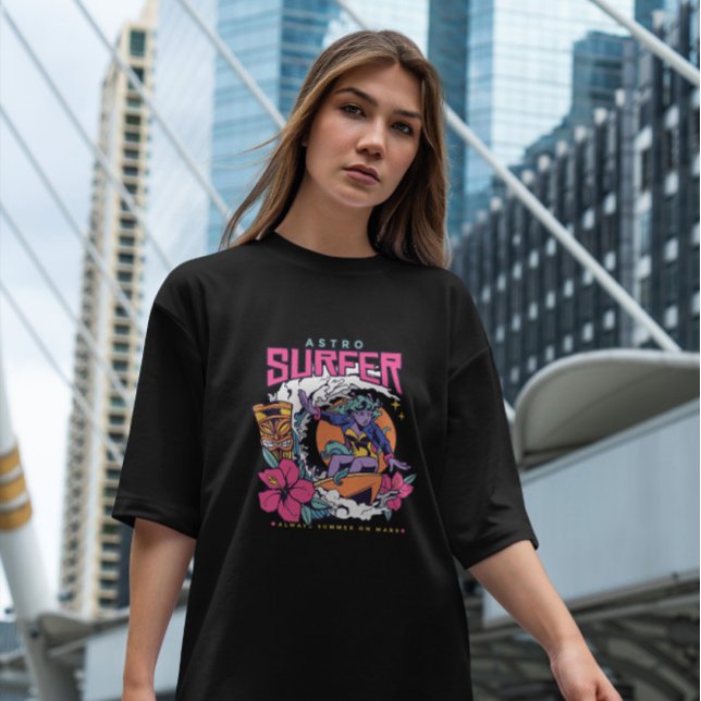 Camiseta Alien Chica Surfing (Subido por el creador)