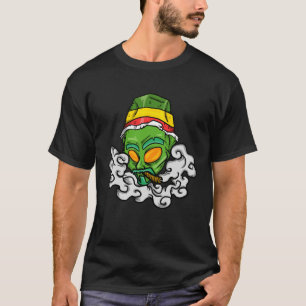 Camiseta Alien Cigar Logrando Alien Extraterrestre