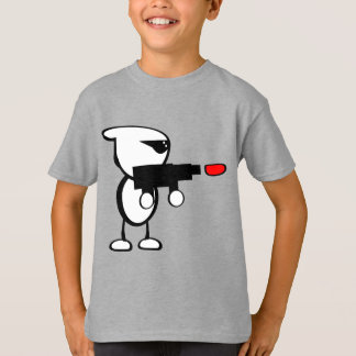 Camiseta Alien con láser negro
