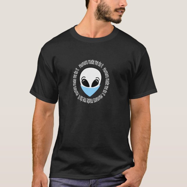 Camiseta Alien Con Una Máscara De Silvana Arias Pul (Anverso)