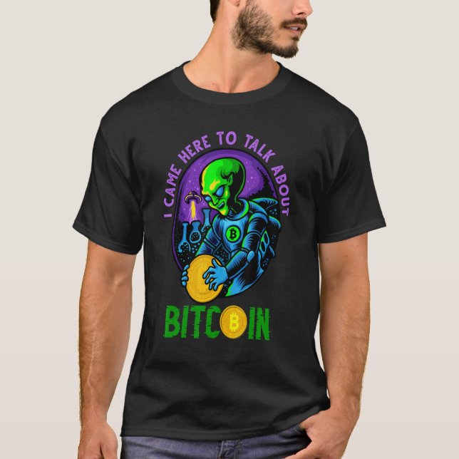 Camiseta Alien Cryptocurrency Bitcoin 16 (Anverso)