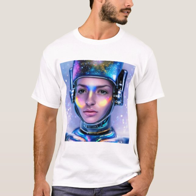 Camiseta Alien Cyborg Space Woman (Anverso)