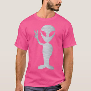 Camiseta Alien Da Signo De Paz Extraterrestre