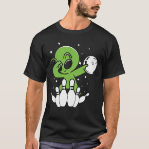 Camiseta Alien Dabbing - Bowling