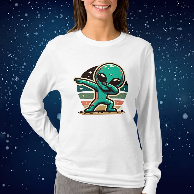 Camiseta Alien Dabbing extraterrestre divertida (Subido por el creador)