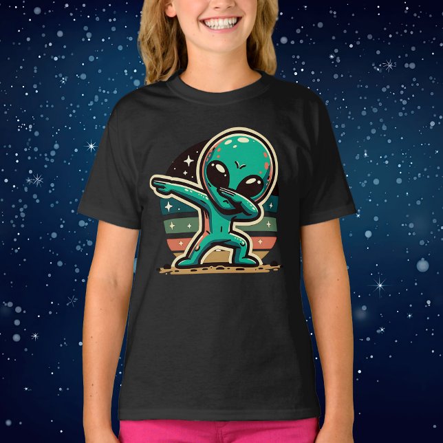 Camiseta Alien Dabbing extraterrestre divertida (Subido por el creador)