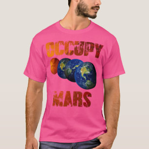 Camiseta Alien de astronomía espacial Occupy Mars Terraform
