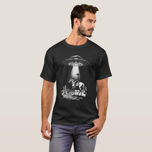 Camiseta alien de cowboy (Anverso completo)