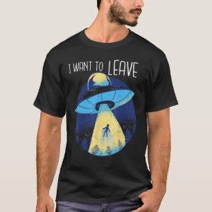 Camiseta Alien De Secuestro De OVNI Quiere Salir Del Planet