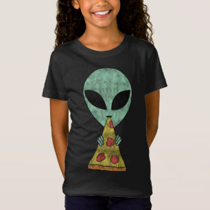 Camiseta Alien Eating Pizza
