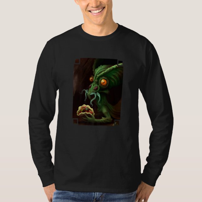 Camiseta Alien Eating Tacos Extraterrestrial Taco  1 (Anverso)