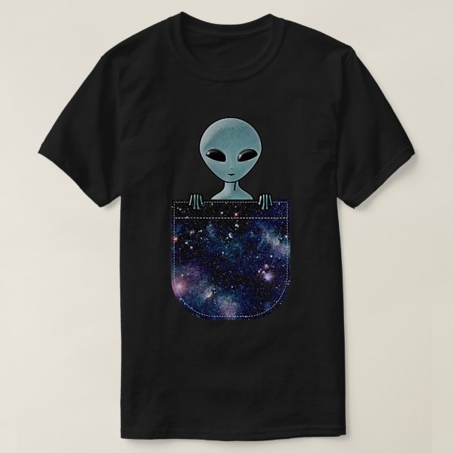 Camiseta Alien en tu bolsillo  (Diseño del anverso)