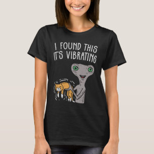 Camiseta Alien encuentra gato que vibra