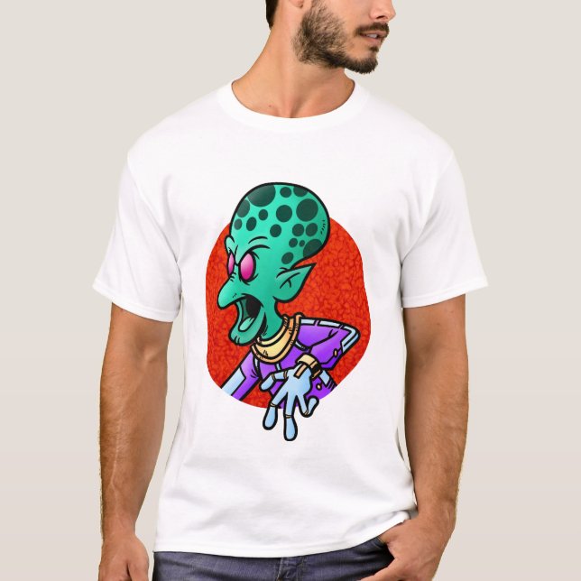 Camiseta Alien enojado (Anverso)